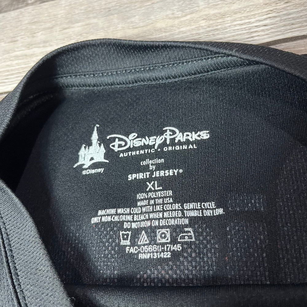 Disney Spirit Jersey Adult XL Black Walt Disney World Logo Spellout Mickey Head - Picture 3 of 6